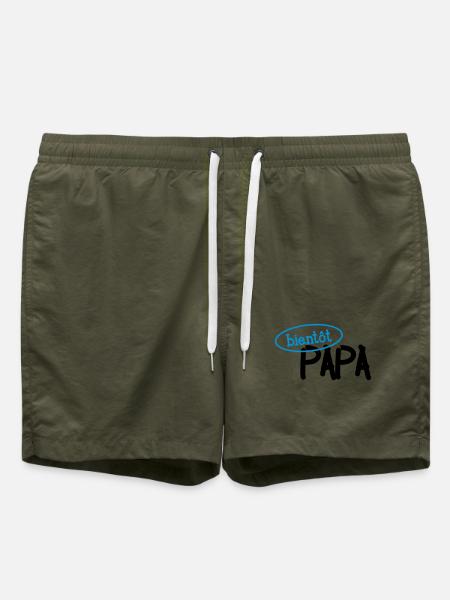 Bientôt Papa ! - Short de bain - vert olive