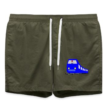 Zug - Badeshorts - Olive - Vorne - AI Model Male 185 light (185cm)