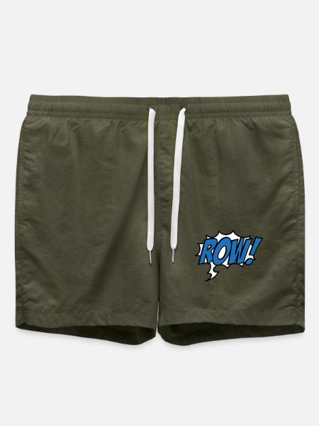 row - Swim Trunks - olive