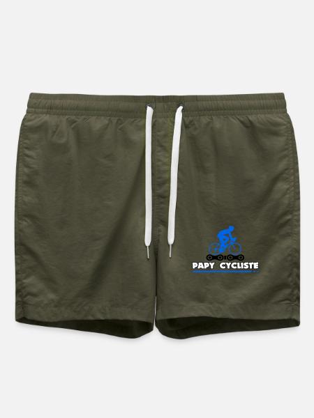 Grandpa cyclist - Swim Trunks - olive