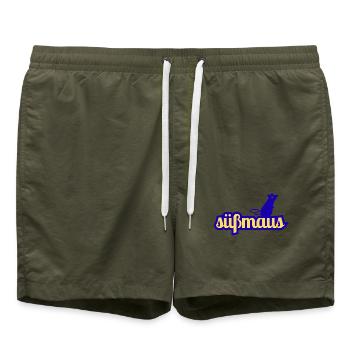 Police Sweet Mouse Silhouette - Short de bain - vert olive - Devant - AI Model Male 185 light (185cm)