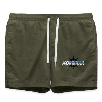 Morbihan - Badeshorts - Olive - Vorne - AI Model Male 185 light (185cm)