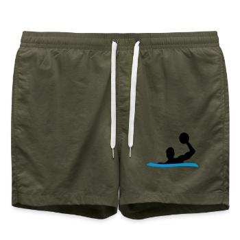 Water polo - Swim Trunks - olive - Front - AI Model Male 185 light (185cm)