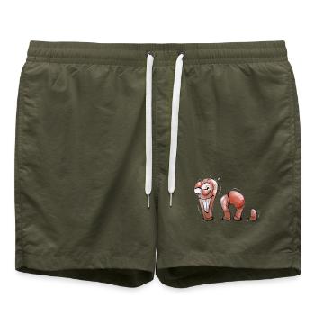 Wurmi - Badeshorts - Olive - Vorne - AI Model Male 185 light (185cm)