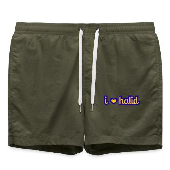 J’adore Halid (Bešlić) - Short de bain - vert olive - Devant - AI Model Male 185 light (185cm)