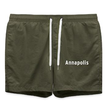 Annapolis - Badeshorts - Olive - Vorne - AI Model Male 185 light (185cm)