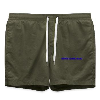 Einzigartig - Badeshorts - Olive - Vorne - AI Model Male 185 light (185cm)