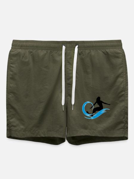 surfer - Swim Trunks - olive