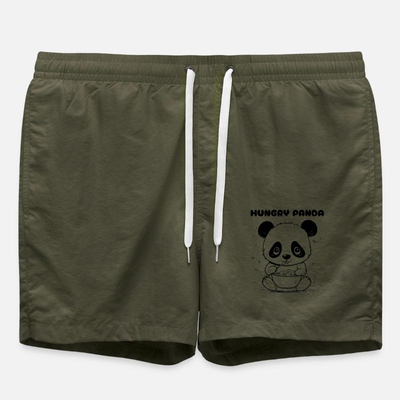 PANDA AFFAMÉ - Short de bain - vert olive