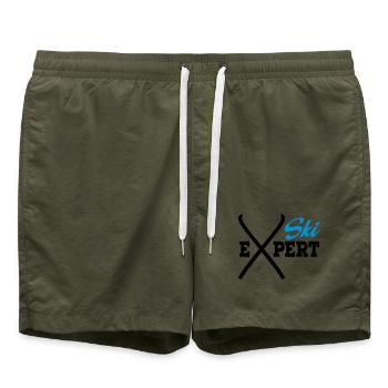Ski - Badeshorts - Olive - Vorne - AI Model Male 185 light (185cm)