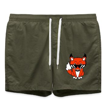 Fox Sunglasses Cool Peeps High Evil Eye Fun - Swim Trunks - olive - Front