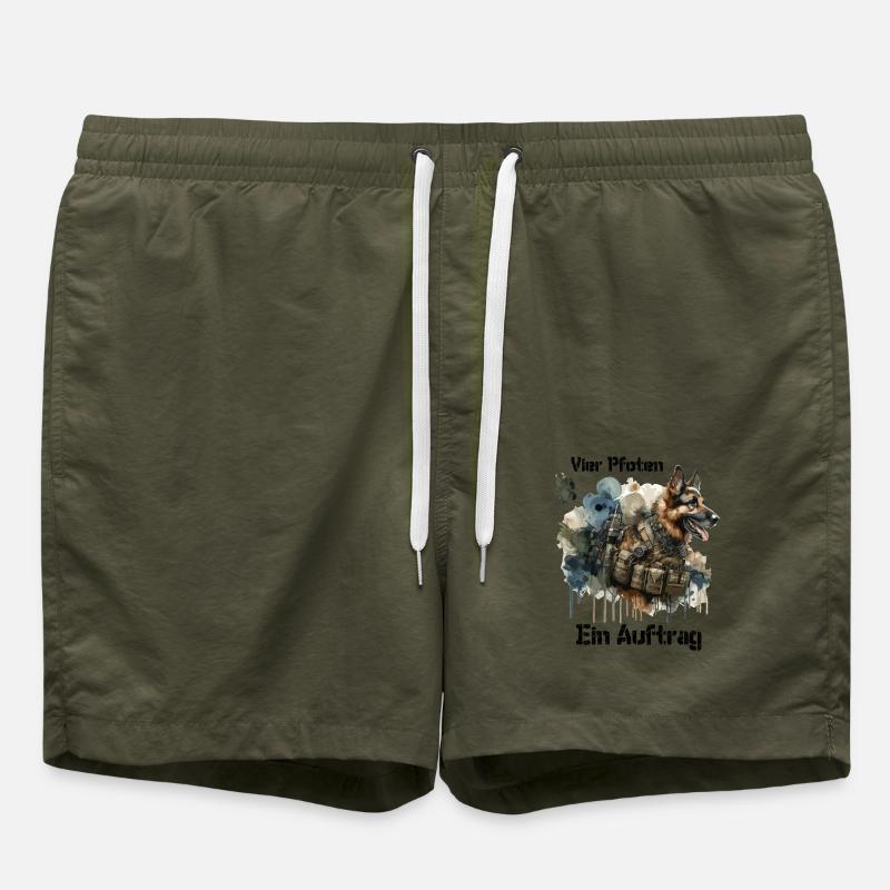 Buddy - Chien d’assistance - Short de bain - vert olive