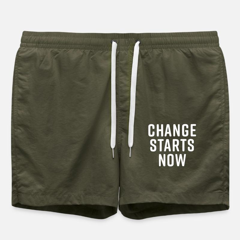 change starts now - Badeshorts - Olive