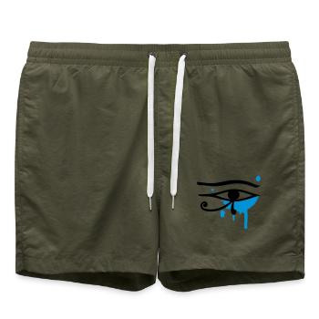 L'oeil d'Horus - Short de bain - vert olive - Devant - AI Model Male 185 light (185cm)