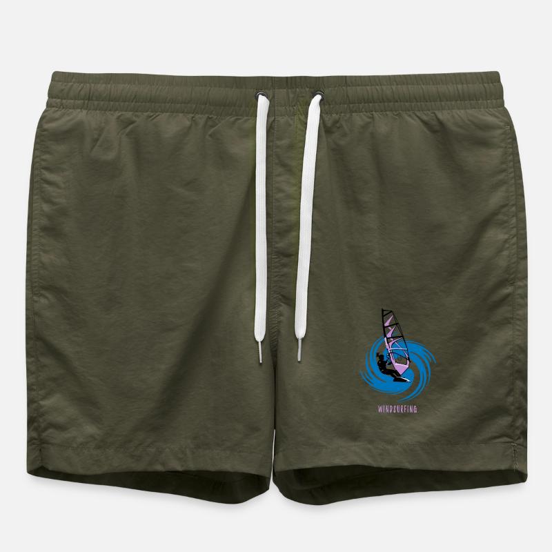 windsurfing - Swim Trunks - olive