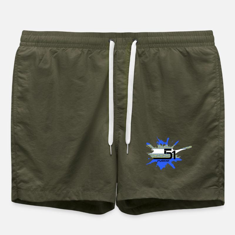 Marne - Short de bain - vert olive