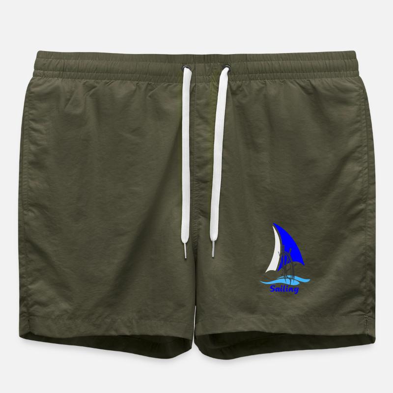 Sailing - Swim Trunks - olive