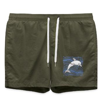 Delfin - Badeshorts - Olive - Vorne