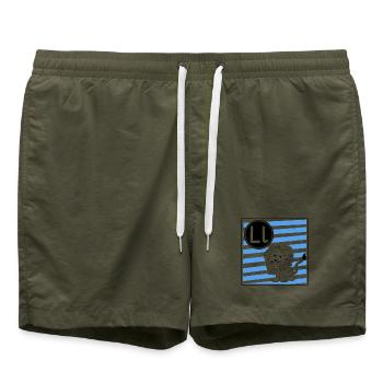 L pour Lion - Short de bain - vert olive - Devant