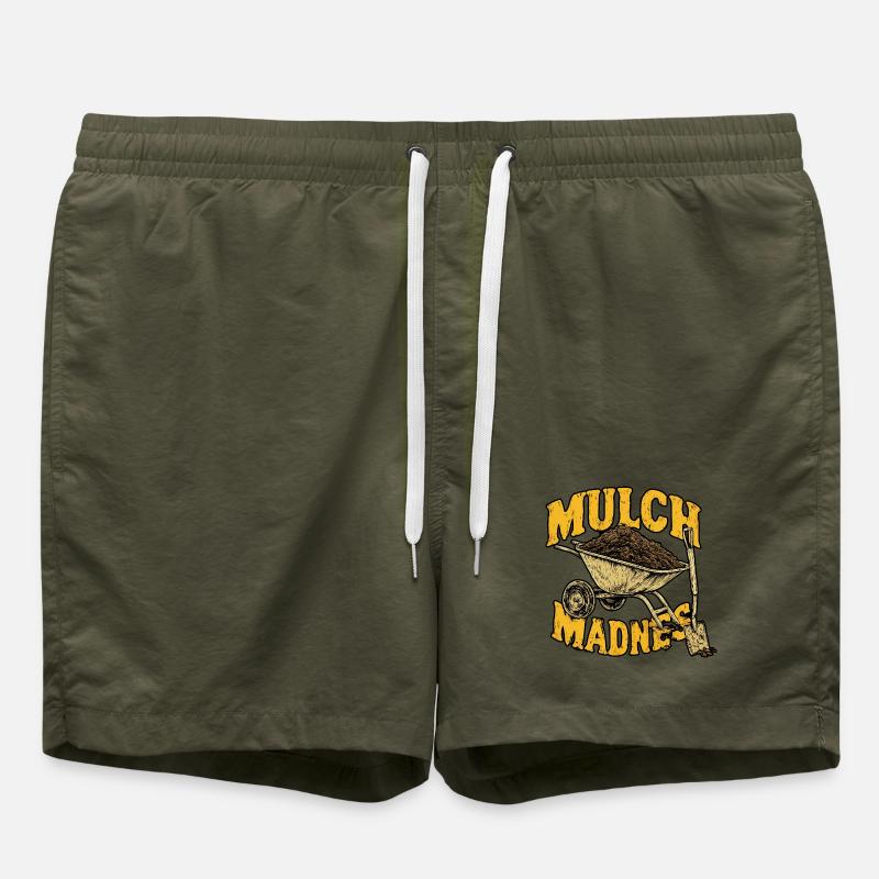 Brouette de folie paillis - Short de bain - vert olive