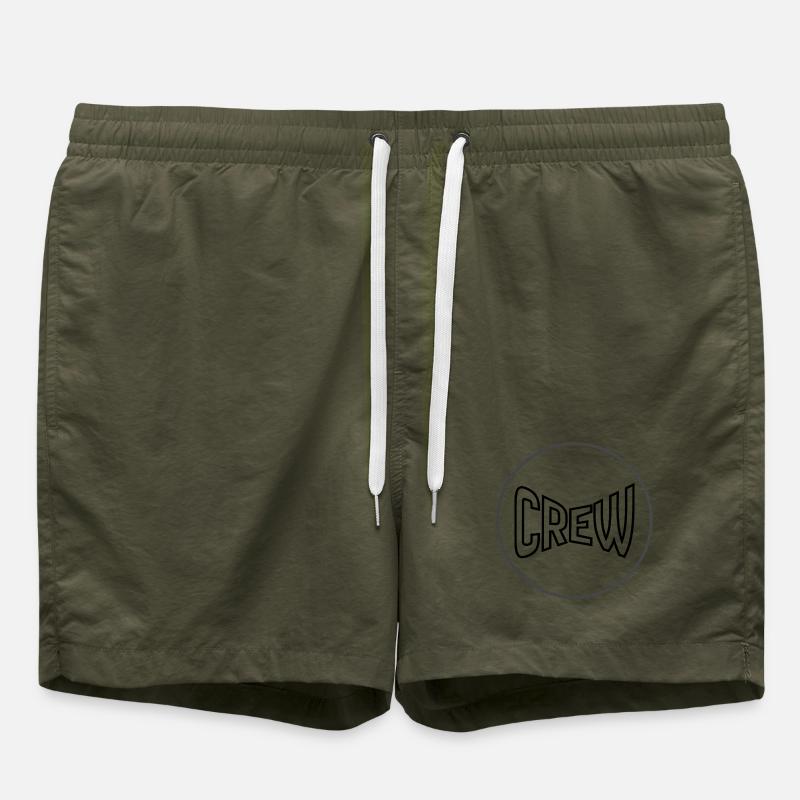 Cercle Noir Minimal - Short de bain - vert olive