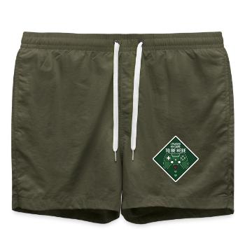 Gamer Break Diamond Logo - Short de bain - vert olive - Devant - AI Model Male 185 light (185cm)