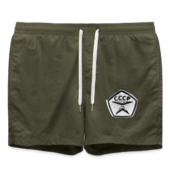 Soviet State Quality Mark (Znak Kachestva SSSR) - Swim Trunks - olive - Front