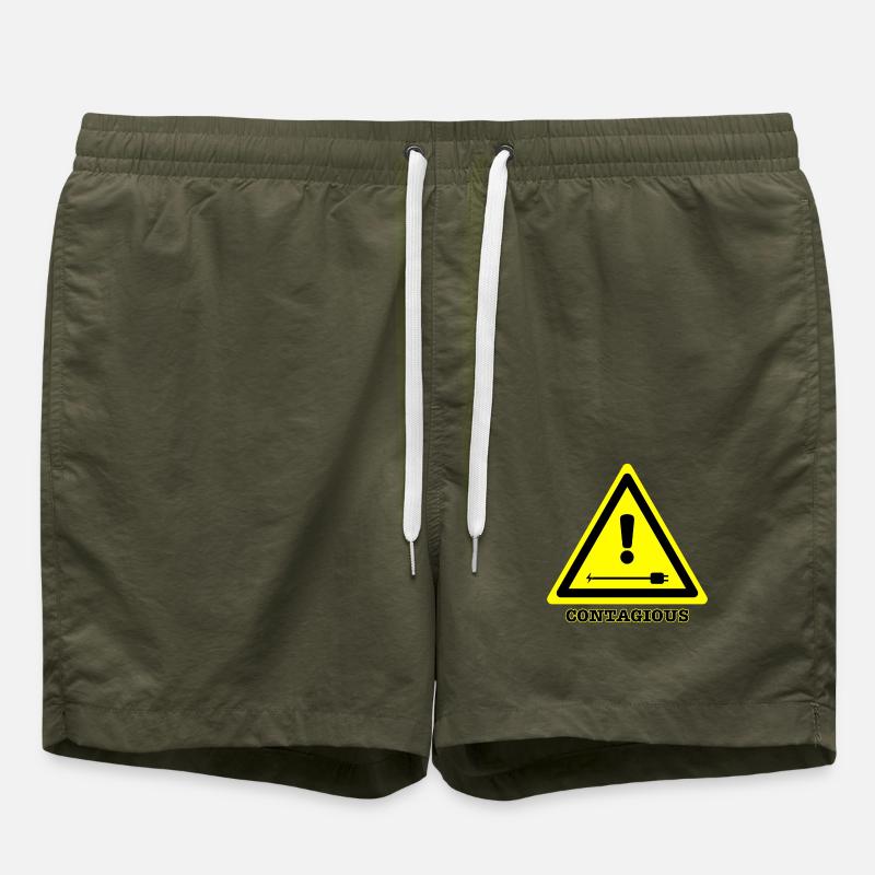 Contagious joke - Swim Trunks - olive