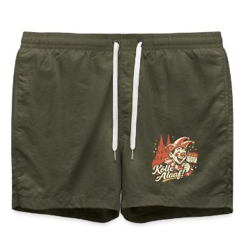 Kölle Alaaf Carnival Costume Cute Cute Gift - Swim Trunks - olive - Front