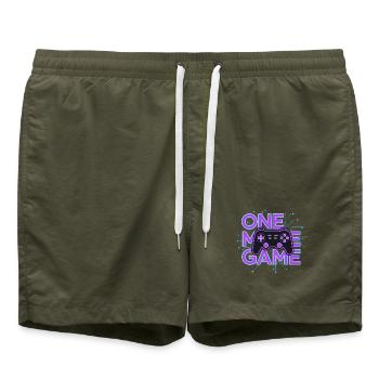 One Game Controller Neon Circuit - Swim Trunks - olive - Front - AI Model Male 185 light (185cm)