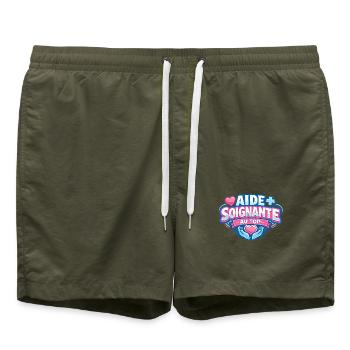 Aide-Soignante Au Top Cadeau - Short de bain - vert olive - Devant