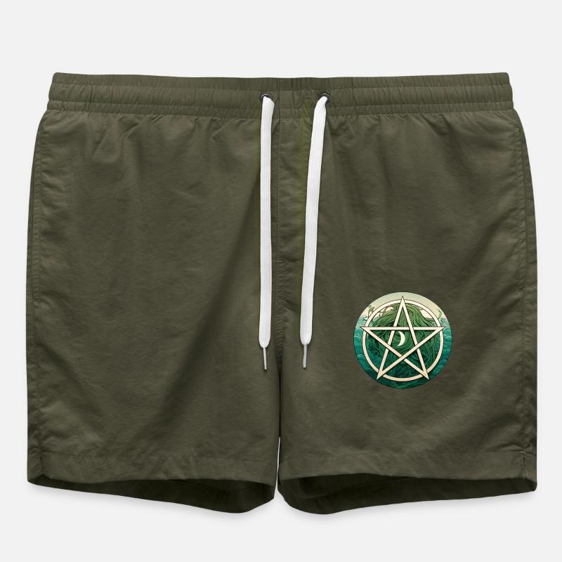 Pentacle vert - Short de bain - vert olive