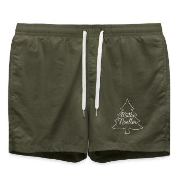 Conception du sapin de Noël de Mutlu Noeller - Short de bain - vert olive - Devant
