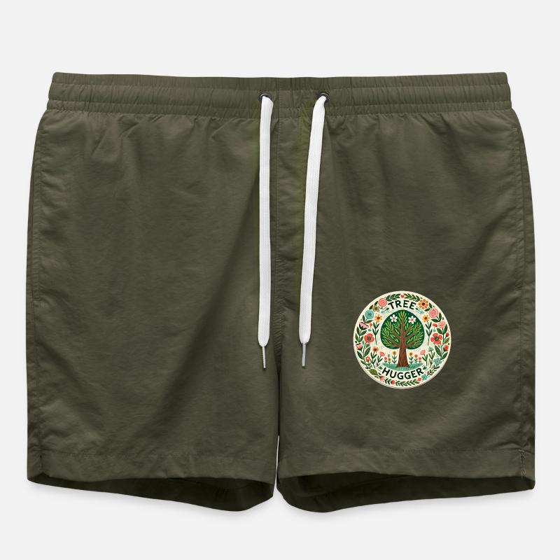 Tree Hugger - Swim Trunks - olive