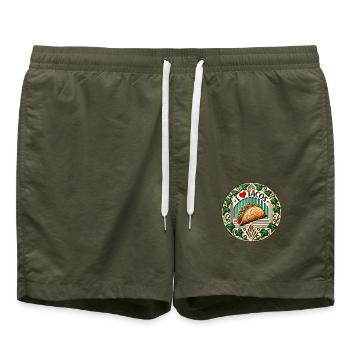 J’adore les tacos - Short de bain - vert olive - Devant