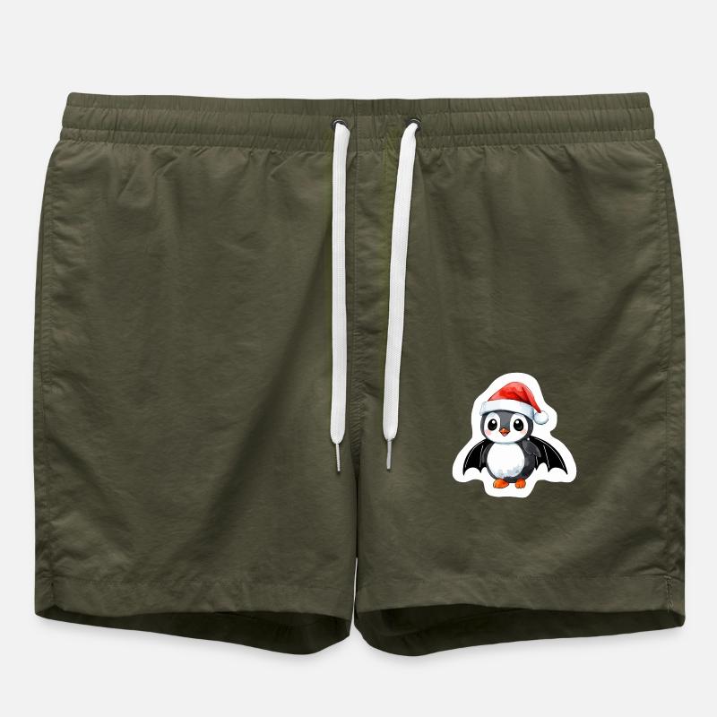 Noël de chauve-souris - Short de bain - vert olive