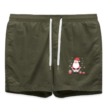 Santa Claus - Swim Trunks - olive - Front
