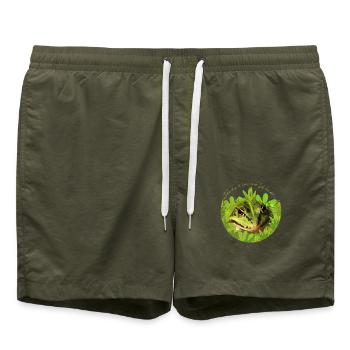 Grenouille Prince Roi Embrasse-Moi - Short de bain - vert olive - Devant