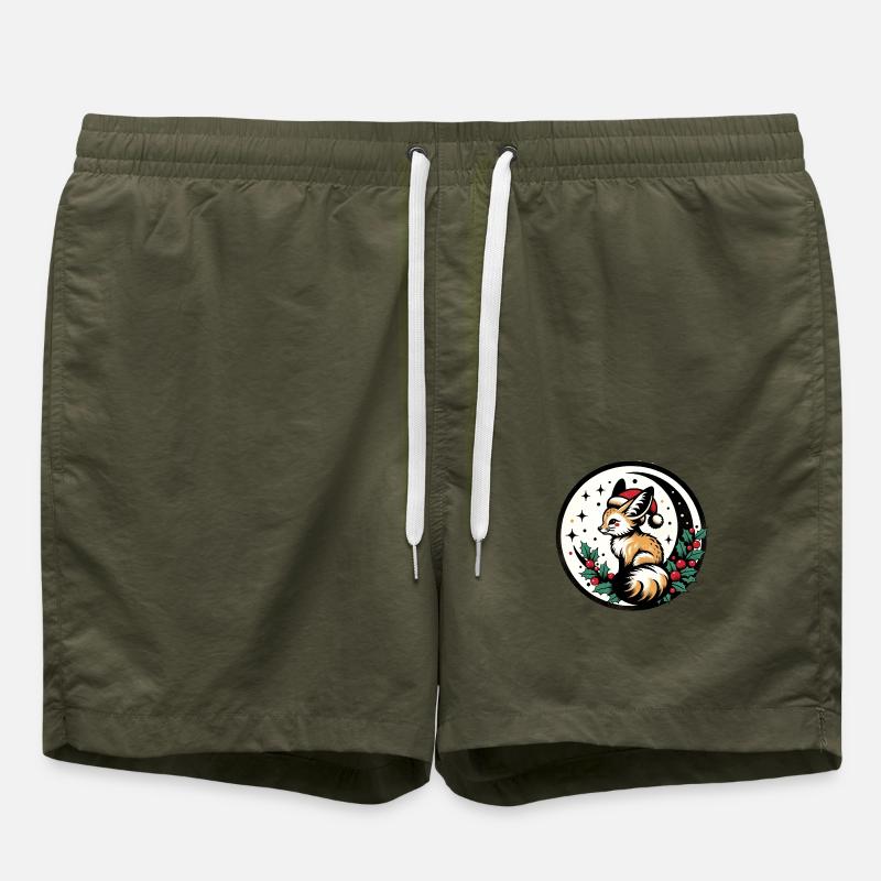 Yule Fox - Swim Trunks - olive