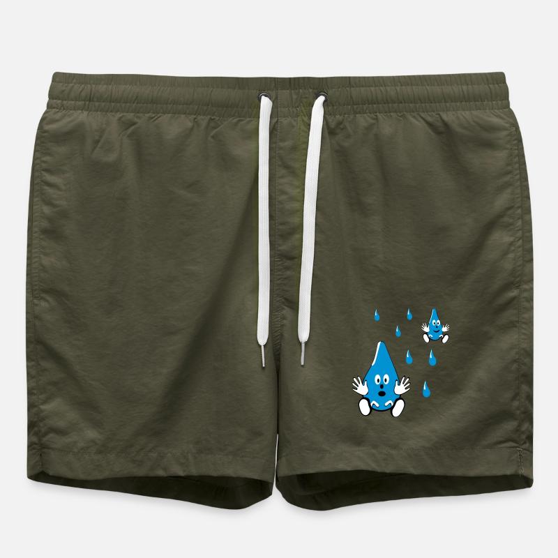 Petits amis goutte d’eau - Short de bain - vert olive