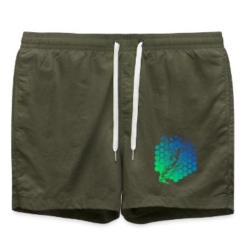 Ein Must Have für echte Handball für Männer - Badeshorts - Olive - Vorne