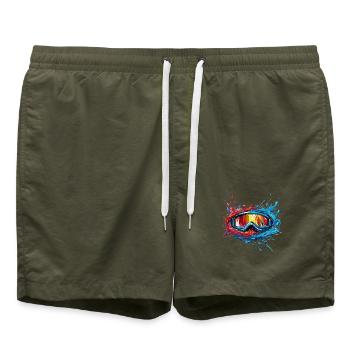 Lunettes de surf - Short de bain - vert olive - Devant - AI Model Male 185 light (185cm)