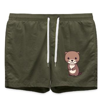 Otter - Swim Trunks - olive - Front