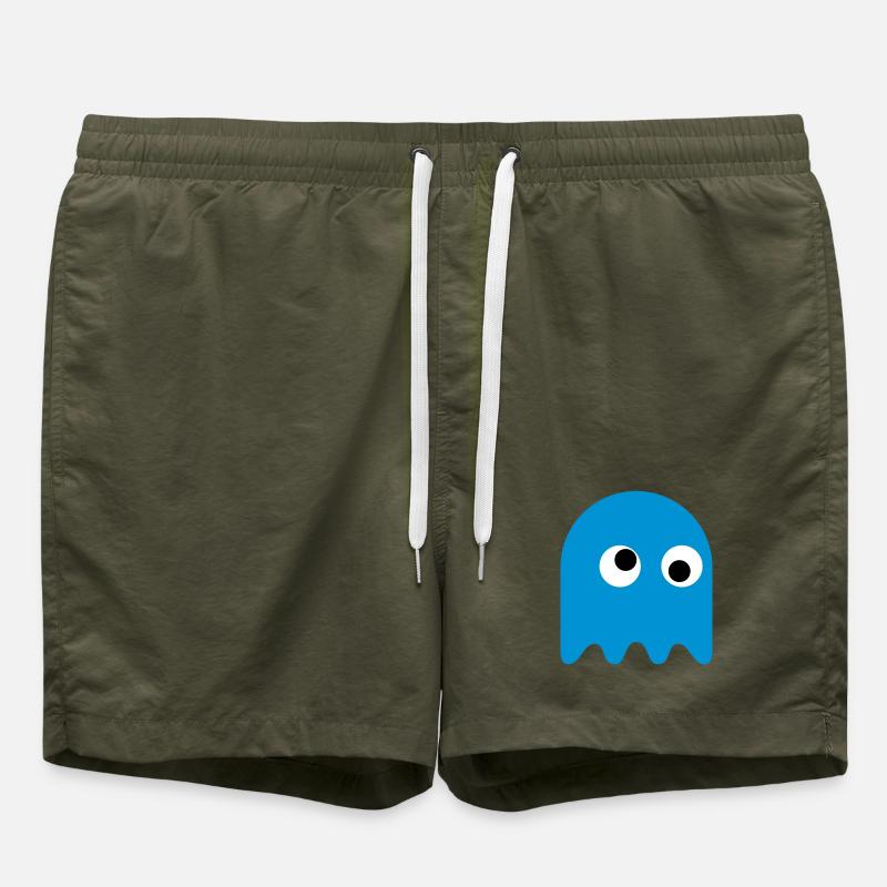 Game Classics Ghost - Swim Trunks - olive