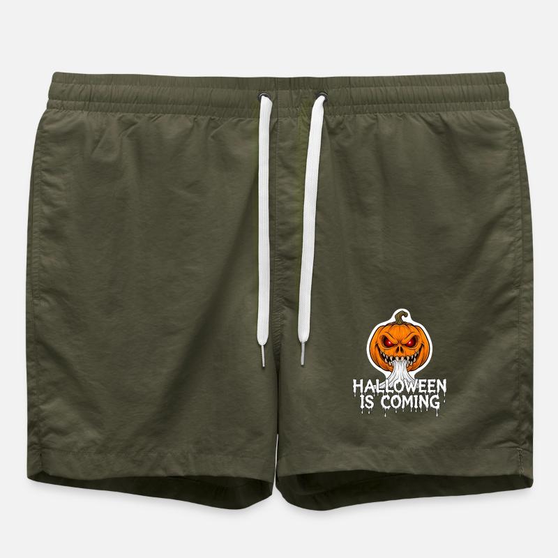 Halloween arrive - Short de bain - vert olive