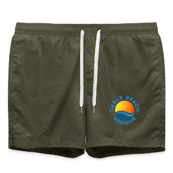 Plage de Cable Broome Coucher de soleil - Short de bain - vert olive - Devant - AI Model Male 185 light (185cm)
