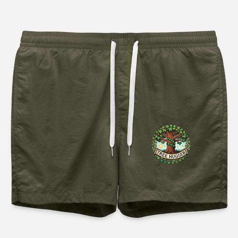 Tree Hugger - Swim Trunks - olive