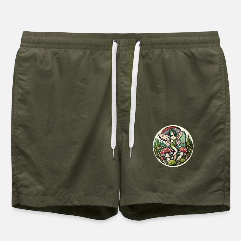 Fée champignon - Short de bain - vert olive