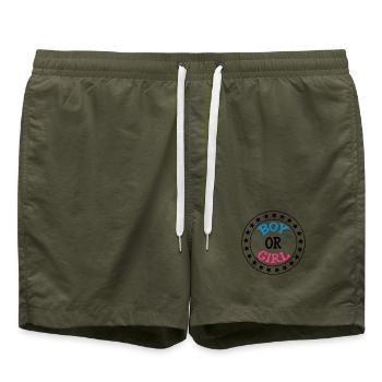 Boy or Girl - Short de bain - vert olive - Devant - AI Model Male 185 light (185cm)