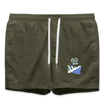 Oise - Short de bain - vert olive - Devant - AI Model Male 185 light (185cm)